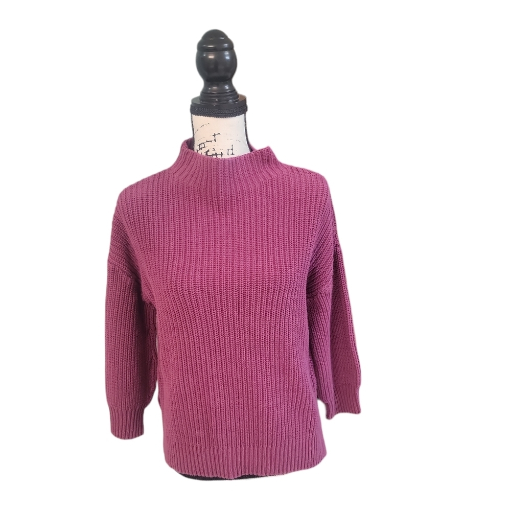 Cupcakes and Cashmere Flirty Preppy Womens Mock‎ Neck Sweater Size XS